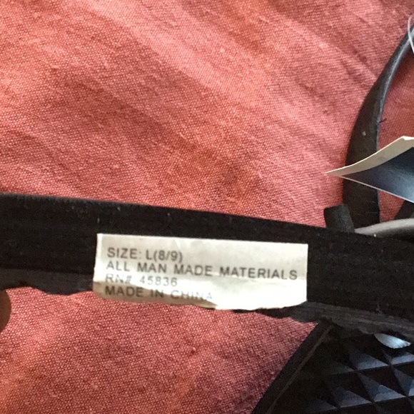 Aerosoles black gem sandals size 8/9 - Picture 4 of 4